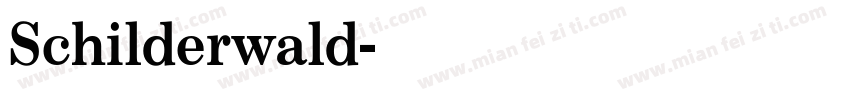 Schilderwald字体转换