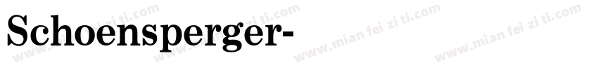 Schoensperger字体转换