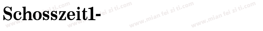 Schosszeit1字体转换