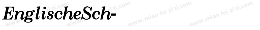 EnglischeSch字体转换