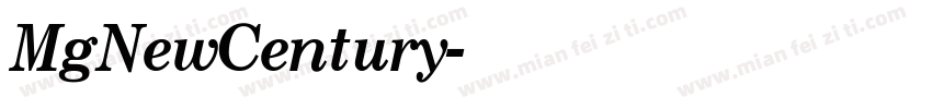 MgNewCentury字体转换