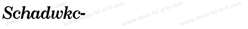 Schadwkc字体转换