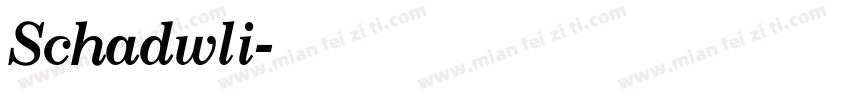 Schadwli字体转换