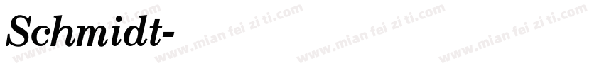 Schmidt字体转换