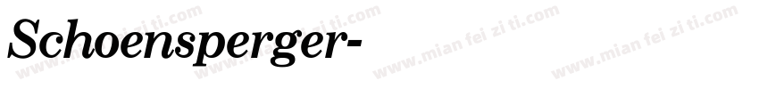 Schoensperger字体转换