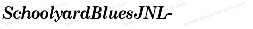 SchoolyardBluesJNL字体转换