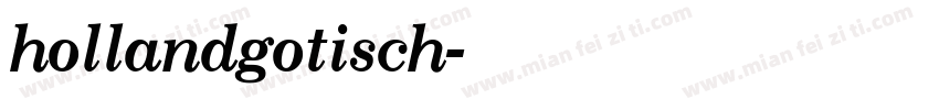 hollandgotisch字体转换