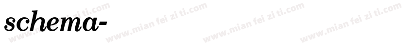 schema字体转换