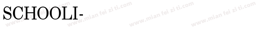 SCHOOLI字体转换