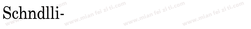 Schndlli字体转换