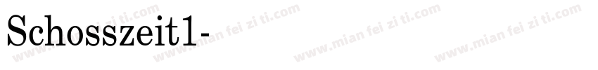 Schosszeit1字体转换