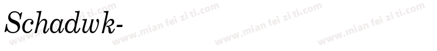 Schadwk字体转换