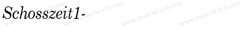 Schosszeit1字体转换