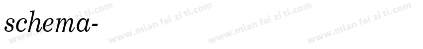 schema字体转换