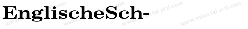 EnglischeSch字体转换