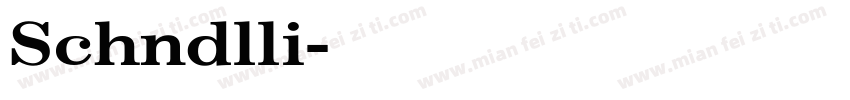 Schndlli字体转换