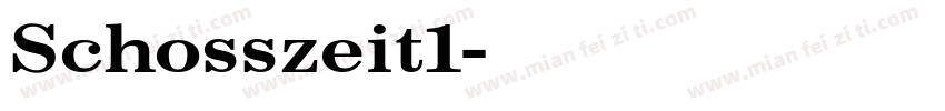 Schosszeit1字体转换