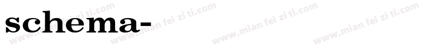 schema字体转换