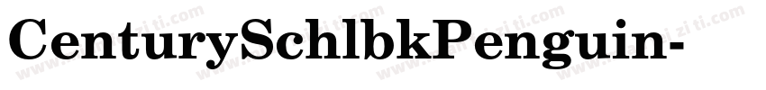 CenturySchlbkPenguin字体转换