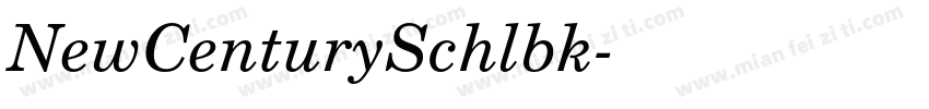 NewCenturySchlbk字体转换