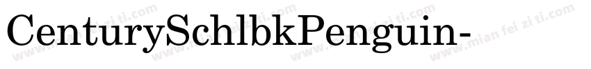 CenturySchlbkPenguin字体转换