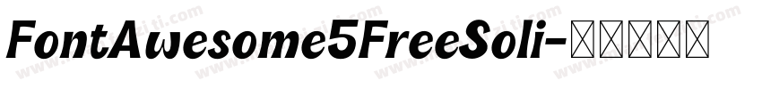 FontAwesome5FreeSoli字体转换
