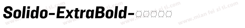 Solido-ExtraBold字体转换