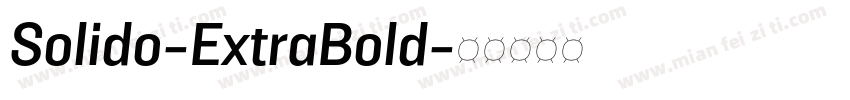 Solido-ExtraBold字体转换