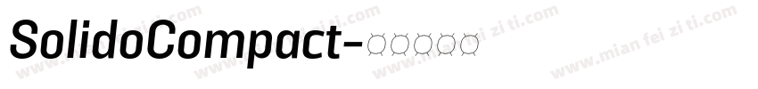SolidoCompact字体转换
