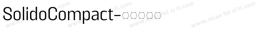 SolidoCompact字体转换