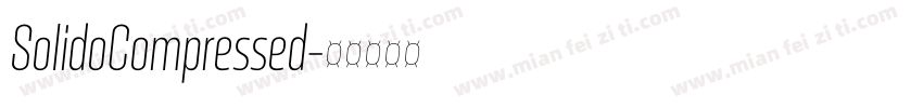 SolidoCompressed字体转换
