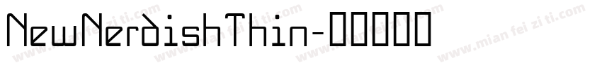 NewNerdishThin字体转换