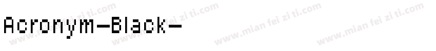 Acronym-Black字体转换