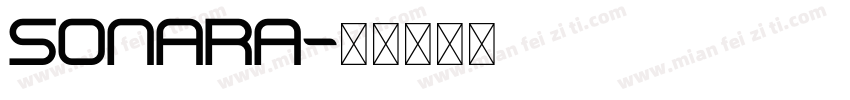 Sonara字体转换