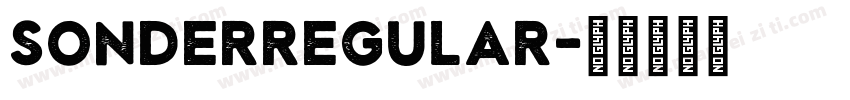 SonderRegular字体转换