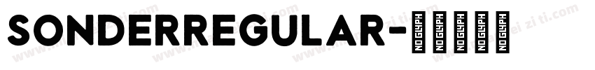 SonderRegular字体转换