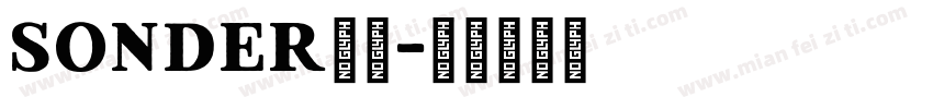 SONDER字体字体转换