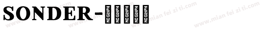 Sonder字体转换