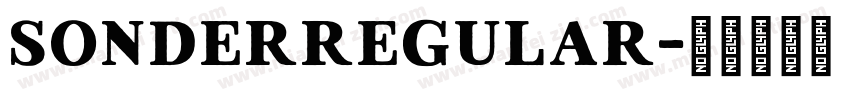 SonderRegular字体转换