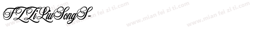 FZZiLiuSongS字体转换