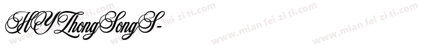 HYZhongSongS字体转换
