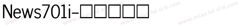 News701i字体转换