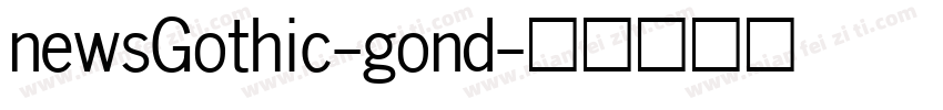 newsGothic-gond字体转换