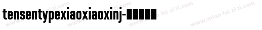 tensentypexiaoxiaoxinj字体转换