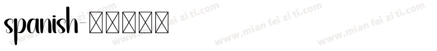 spanish字体转换
