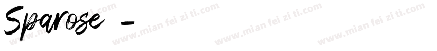 Sparose字体字体转换