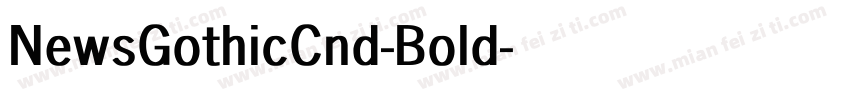 NewsGothicCnd-Bold字体转换