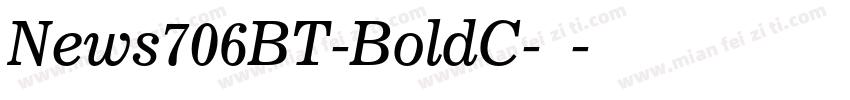 News706BT-BoldC-粗体字体转换
