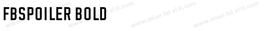 FbSpoiler-Bold字体转换