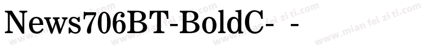 News706BT-BoldC-粗体字体转换